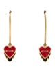 Moschino Card Suit Hoop Earrings