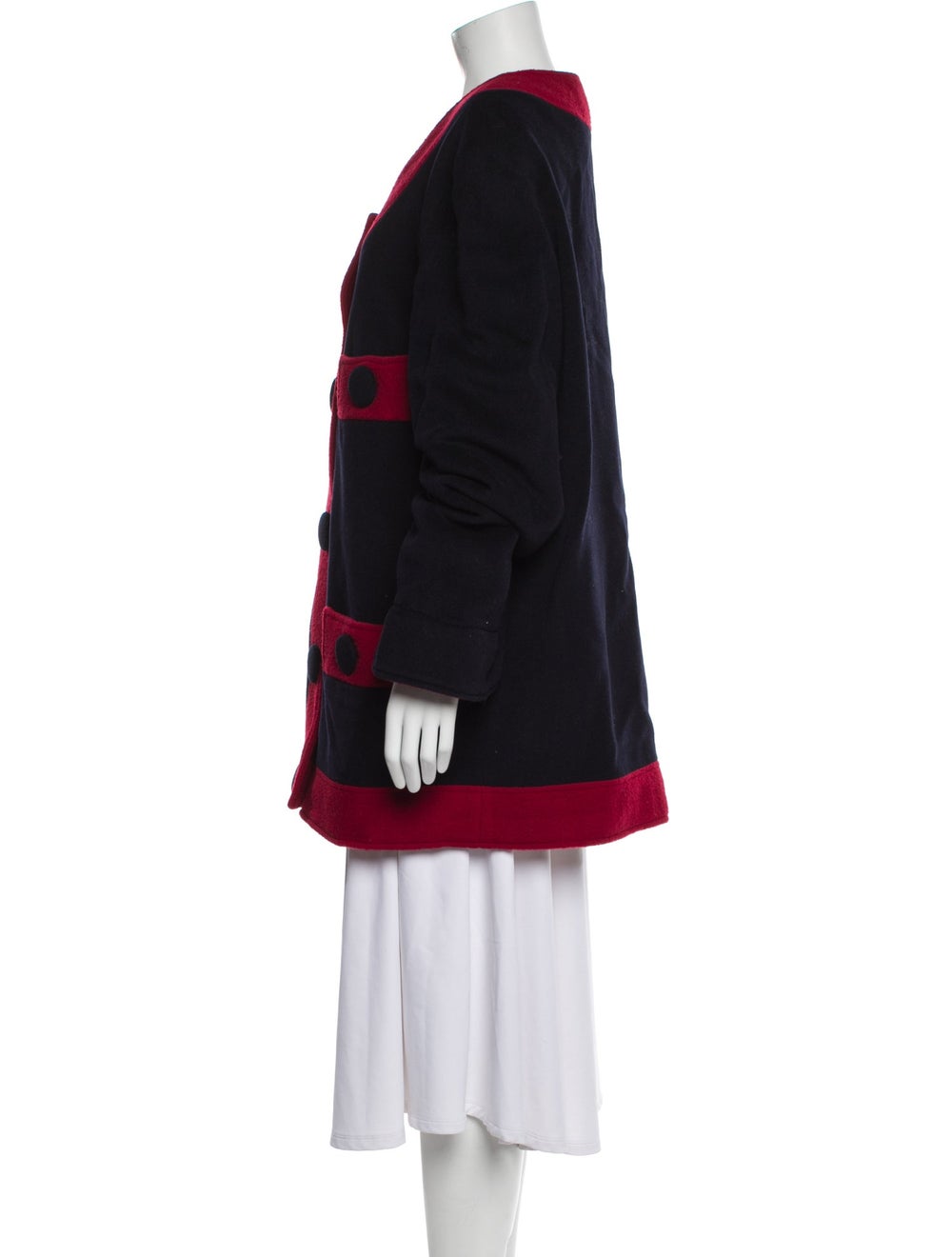 Moschino Jacket Colorblock Pattern Collarless - image 2