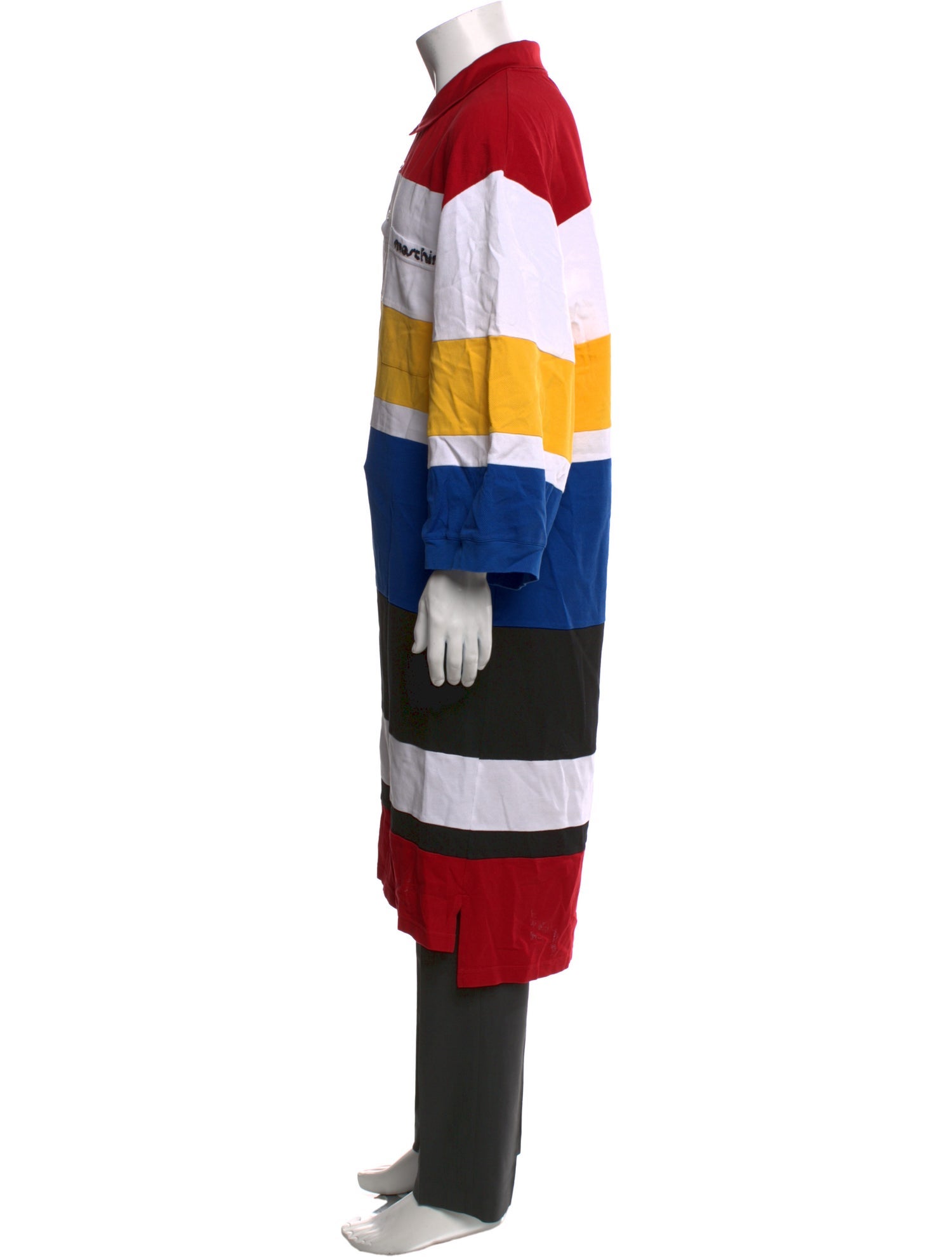 Moschino Striped Long Sleeve Dress Shirt