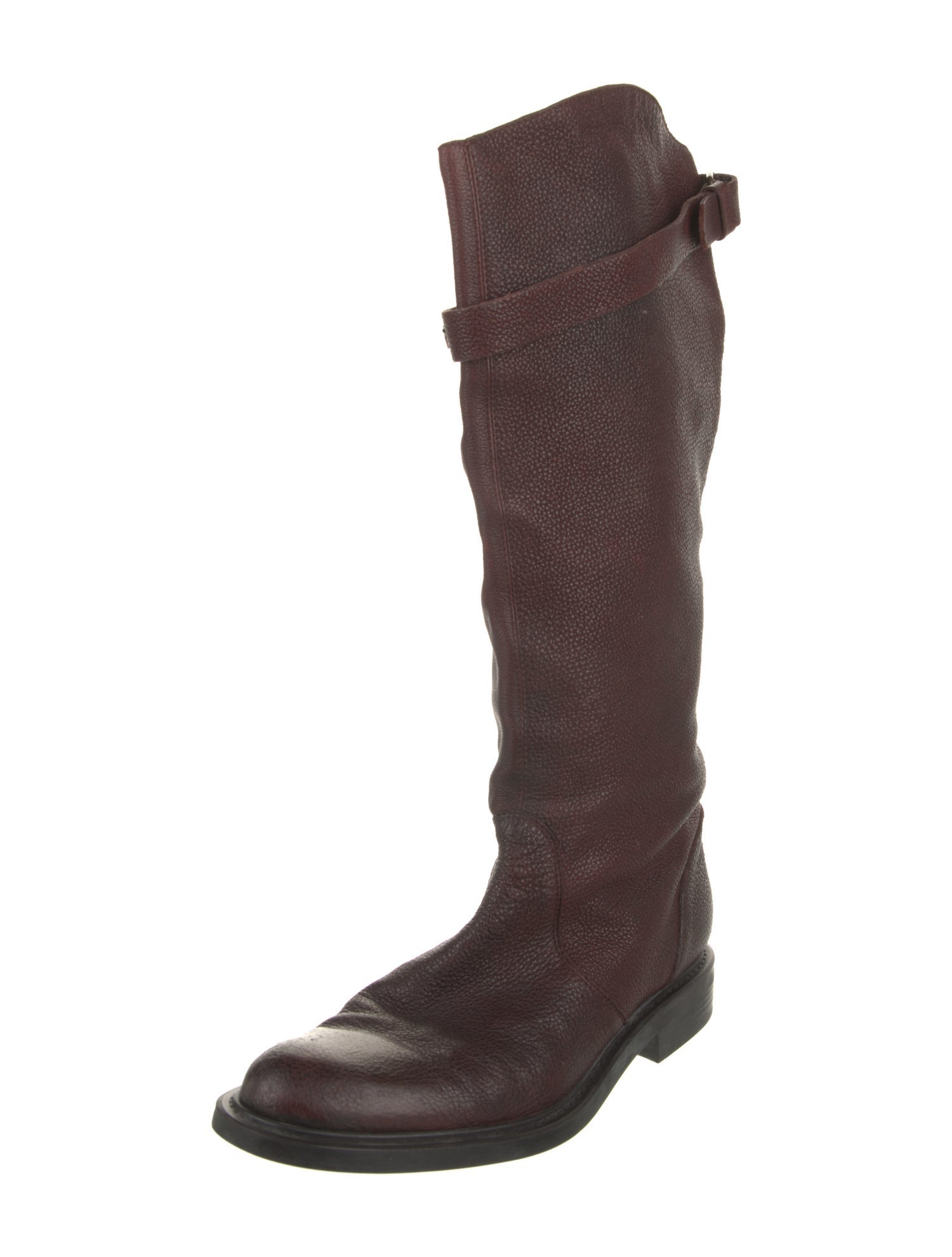 Moschino Leather Riding Boots
