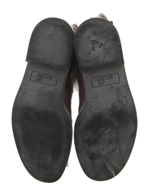 Moschino Leather Riding Boots