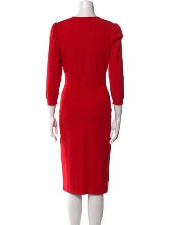 Moschino Square Neckline Midi Length Dress