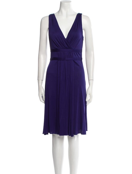 Moschino V-Neck Knee-Length Dress