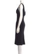 Moschino V-Neck Midi Length Dress