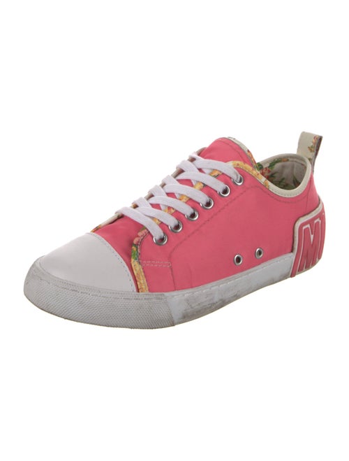 Moschino Leather Colorblock Pattern Sneakers