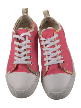 Moschino Leather Colorblock Pattern Sneakers