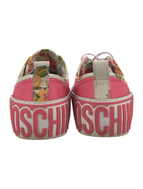 Moschino Leather Colorblock Pattern Sneakers