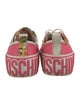 Moschino Leather Colorblock Pattern Sneakers