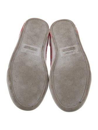 Moschino Leather Colorblock Pattern Sneakers