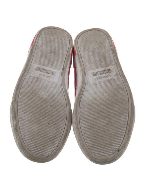 Moschino Leather Colorblock Pattern Sneakers