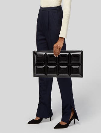 Moschino Patent Leather Clutch