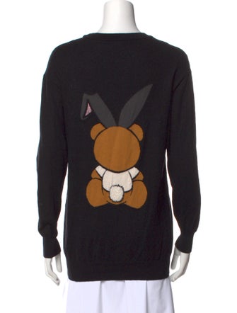 Moschino Virgin Wool Graphic Print Sweater