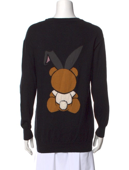 Moschino Virgin Wool Graphic Print Sweater