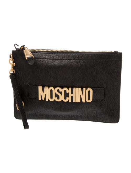 Moschino Leather Clutch