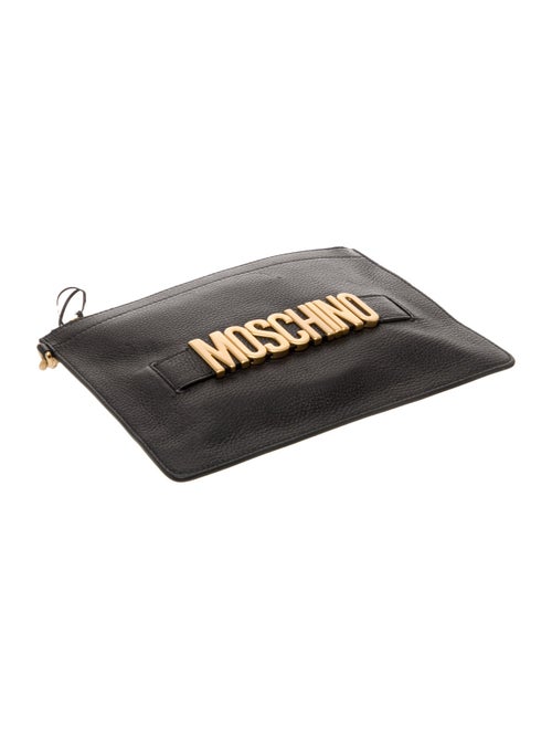 Moschino Leather Clutch