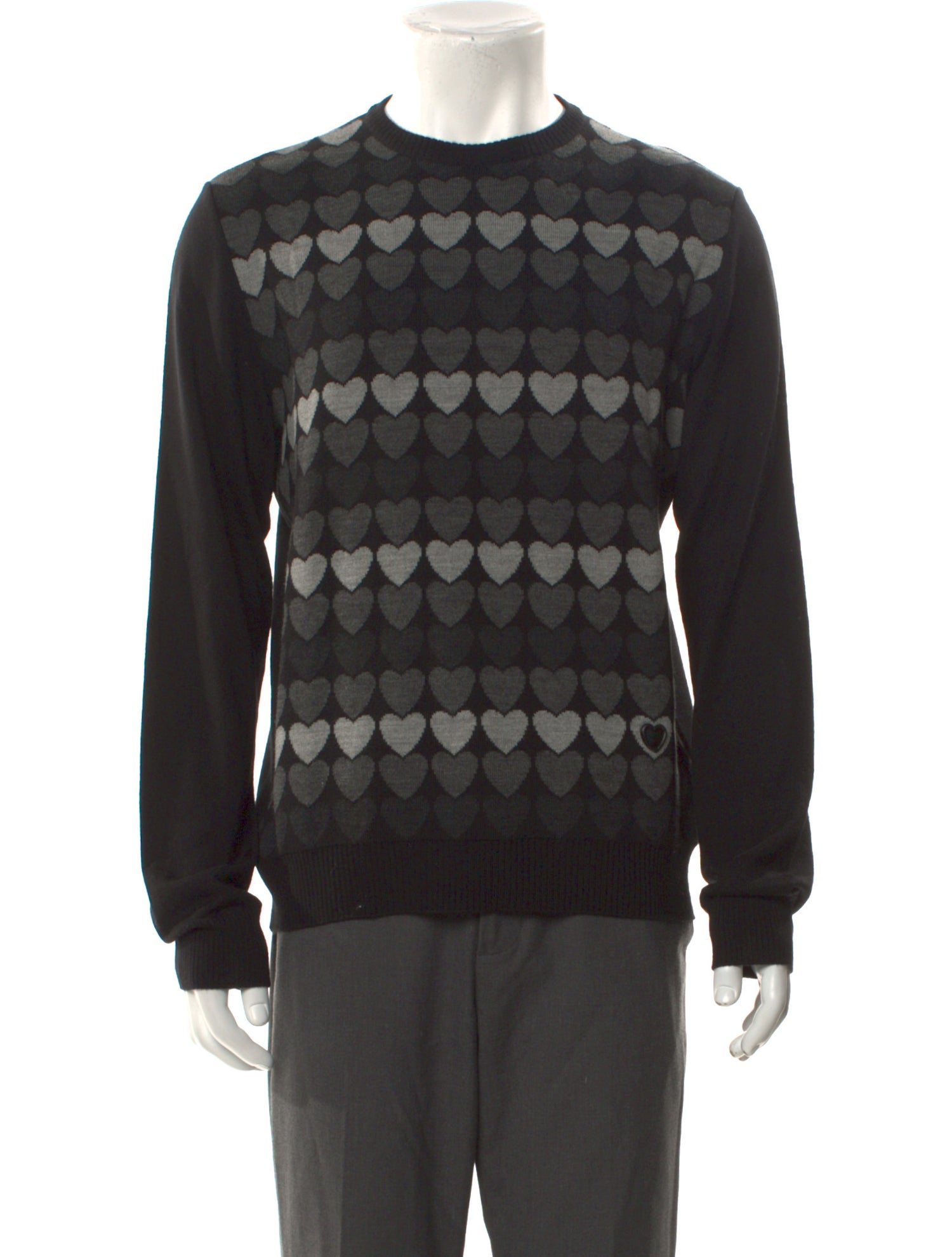 Moschino Printed Crew Neck Pullover