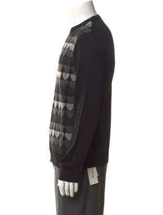 Moschino Printed Crew Neck Pullover