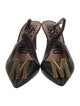 Moschino Leather Slingback Pumps