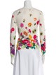 Moschino Virgin Wool Floral Print Sweater