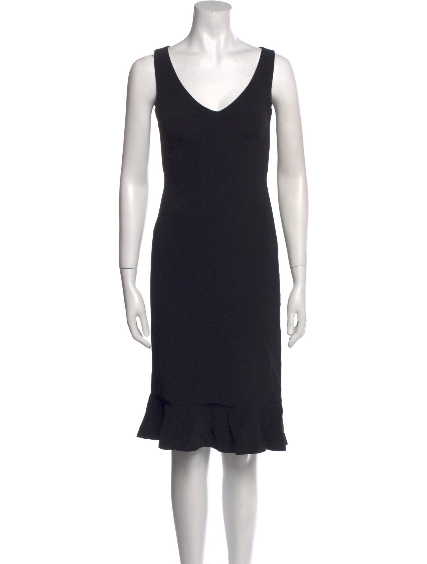 Moschino V-Neck Knee-Length Dress