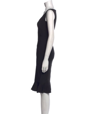 Moschino V-Neck Knee-Length Dress