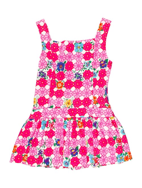 Moschino Floral Print Square Neckline Tunic