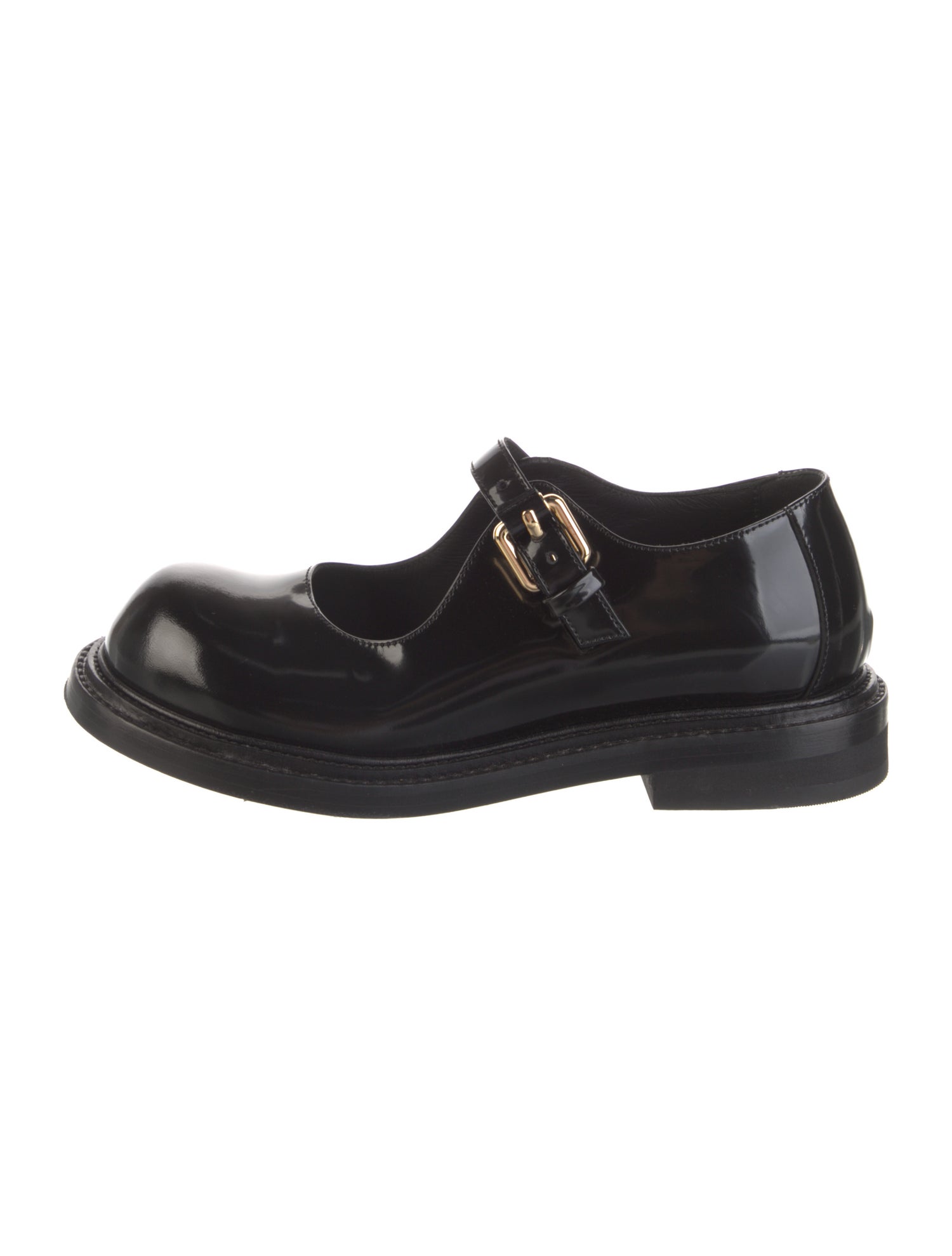 Moschino Patent Leather Mary Jane Flats