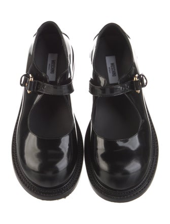 Moschino Patent Leather Mary Jane Flats