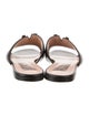 Moschino Leather Slides