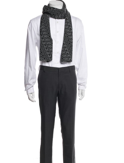 Moschino Wool Printed Scarf