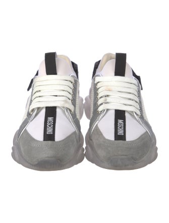 Moschino Mesh Colorblock Pattern Sneakers
