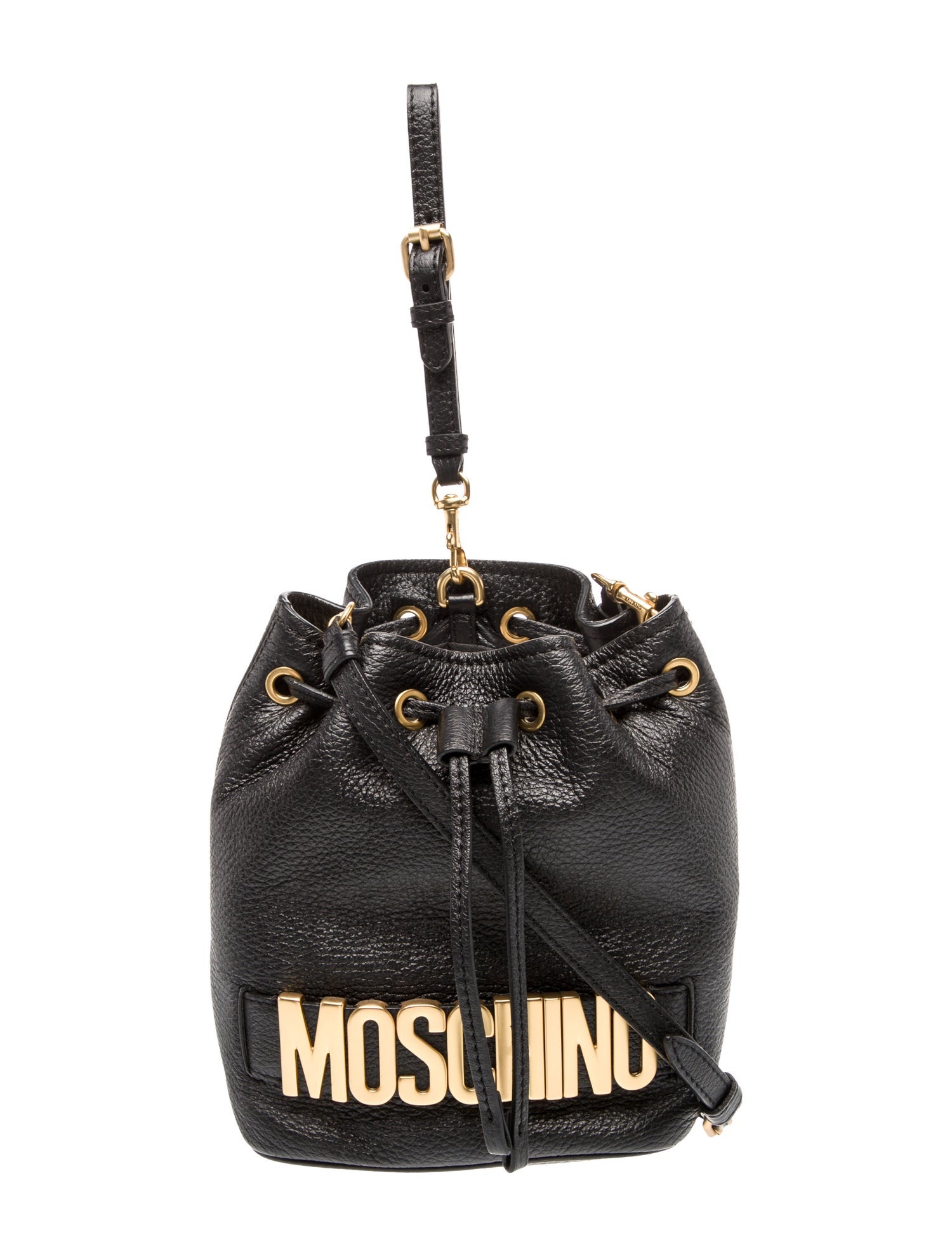 Moschino Leather Bucket Bag