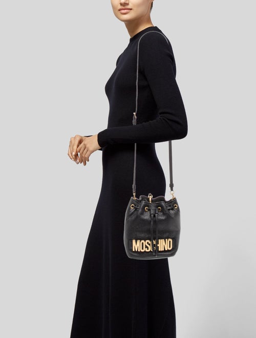 Moschino Leather Bucket Bag
