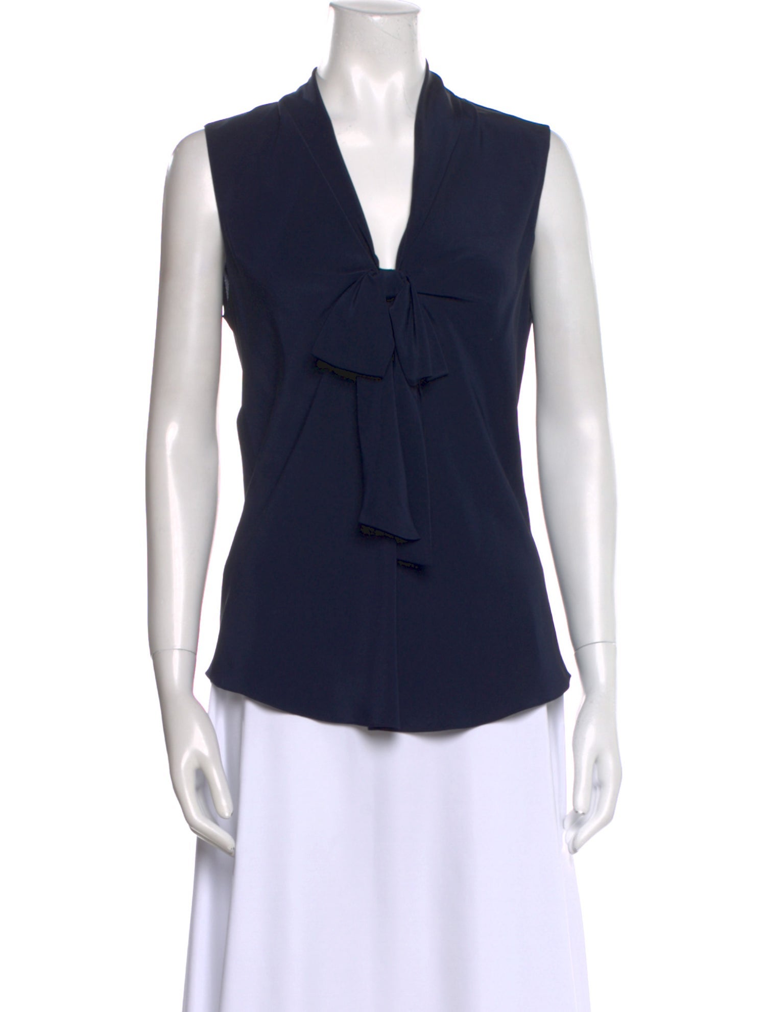 Moschino Silk V-Neck Top