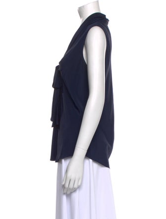 Moschino Silk V-Neck Top