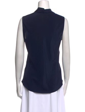 Moschino Silk V-Neck Top