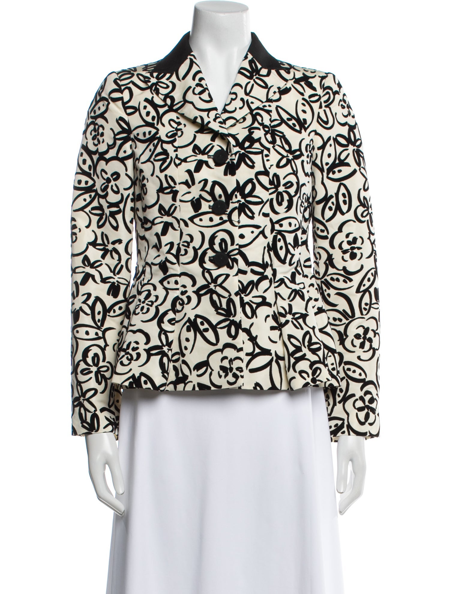 Moschino Floral Print Blazer