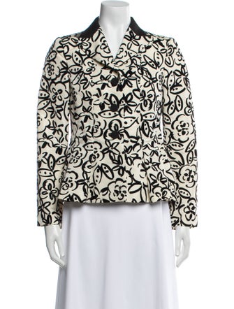 Moschino Floral Print Blazer