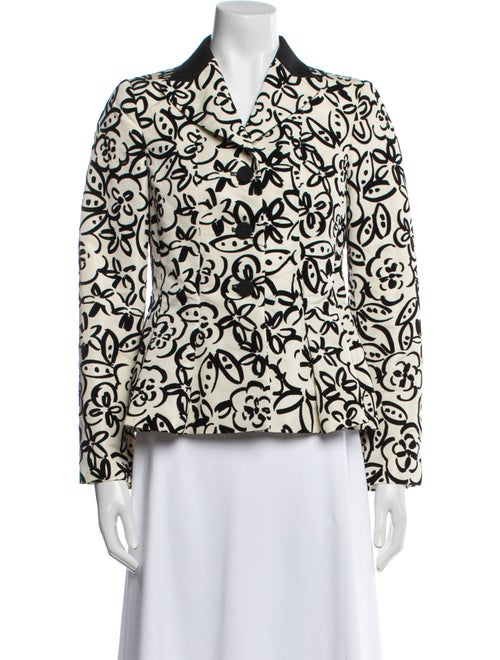 Moschino Floral Print Blazer