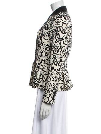Moschino Floral Print Blazer