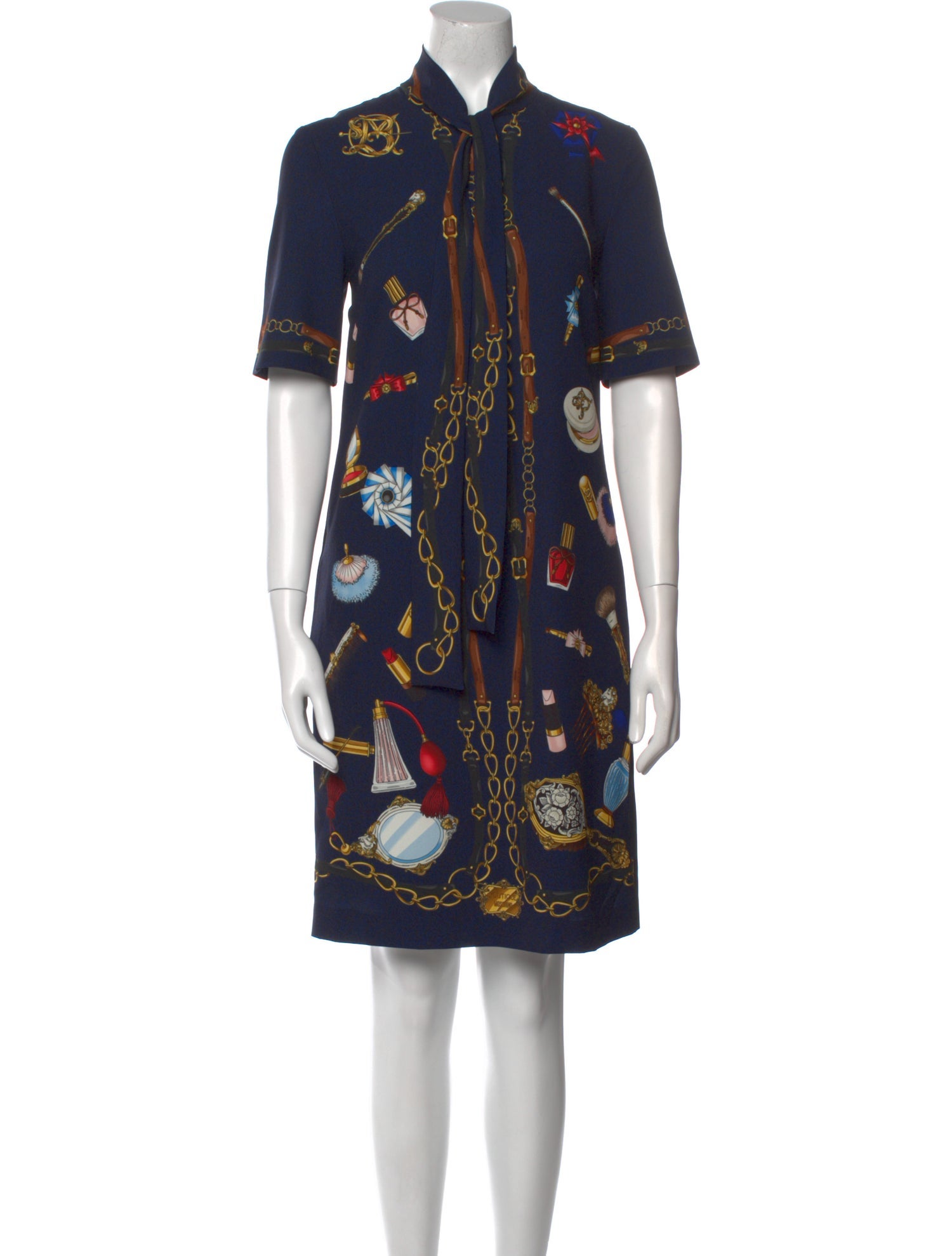 Moschino Printed Knee-Length Dress w/ Tags