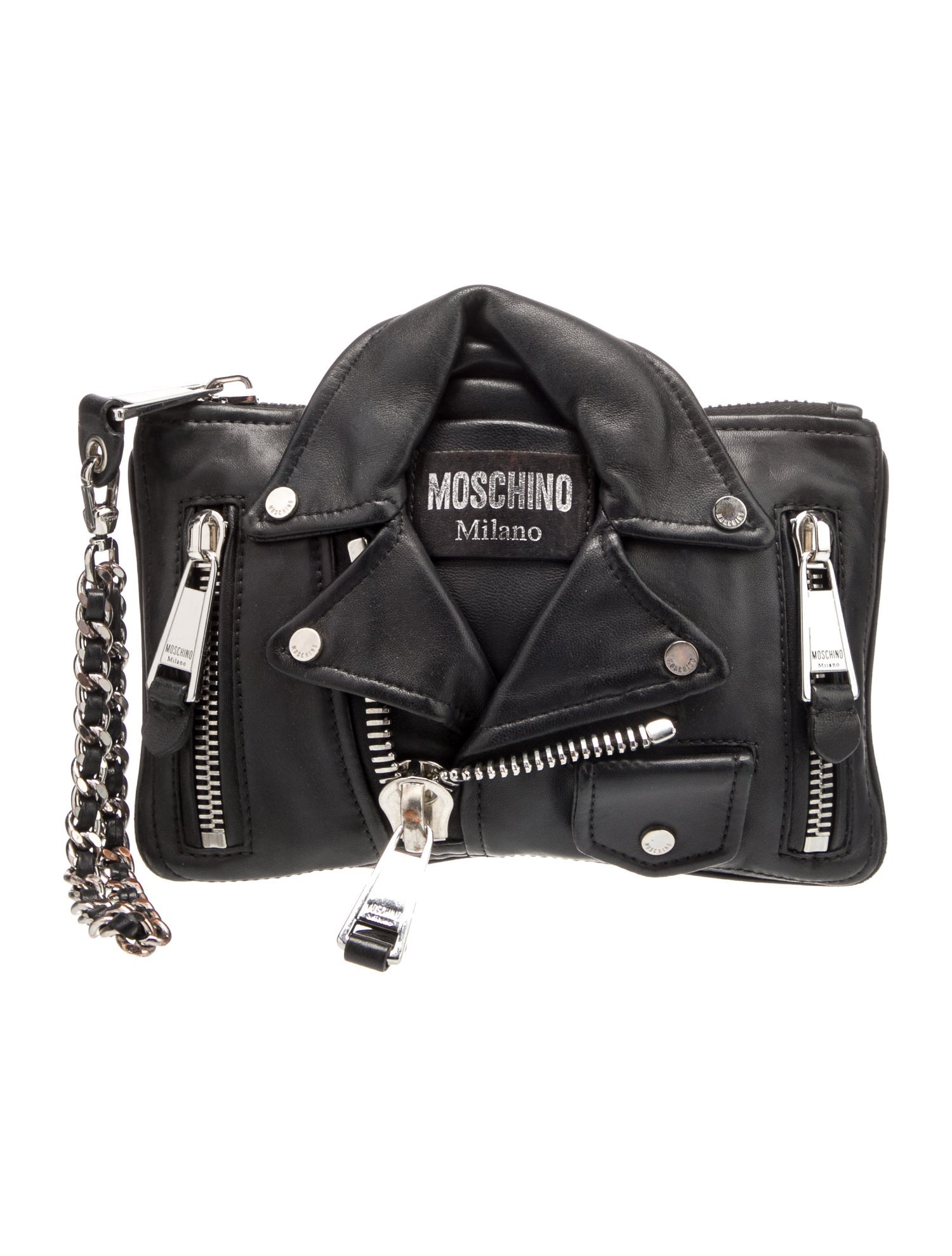 Moschino Leather Suitcase