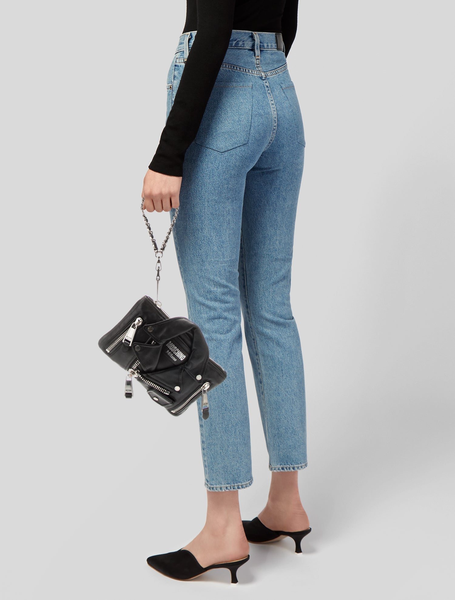 Moschino Leather Suitcase