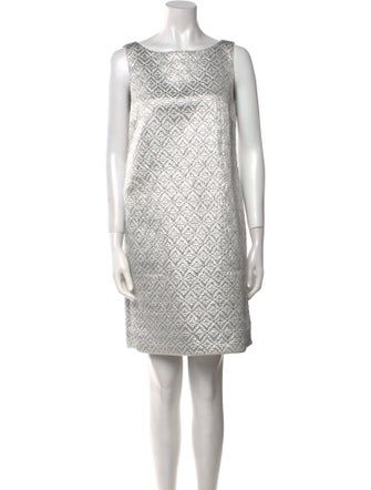 Moschino Bateau Neckline Mini Dress