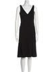Moschino V-Neck Midi Length Dress