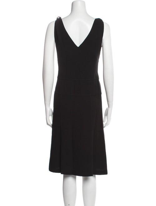 Moschino V-Neck Midi Length Dress