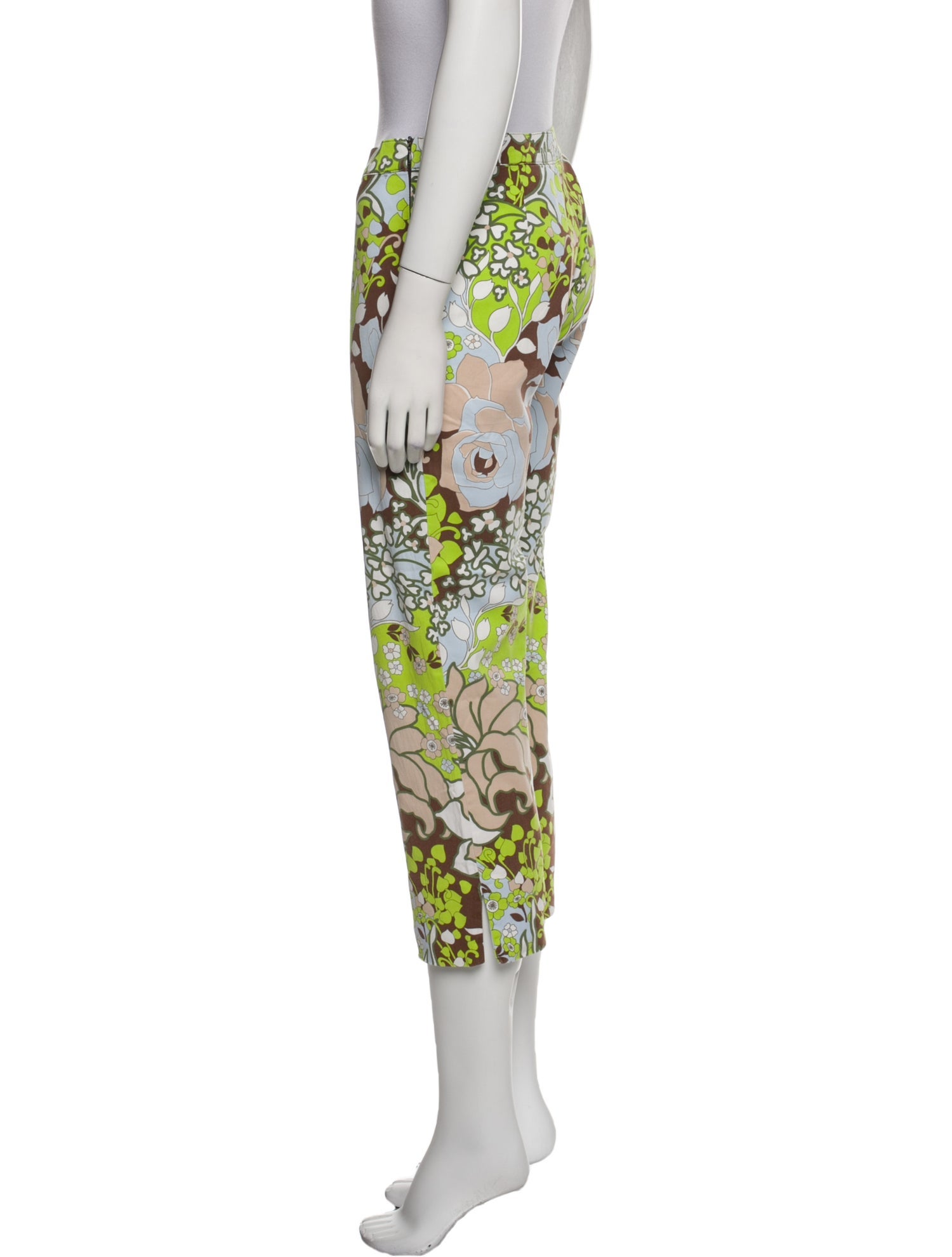 Moschino Floral Print Straight Leg Pants