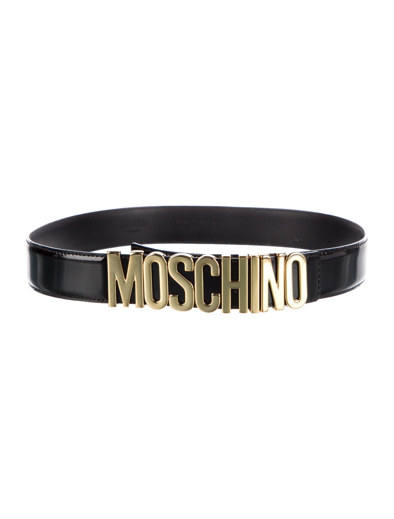 Moschino Skinny Leather Belt
