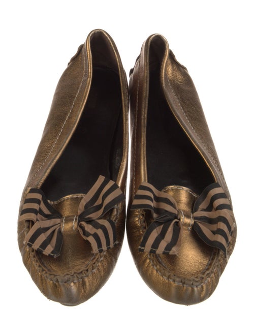 Moschino Leather Ballet Flats