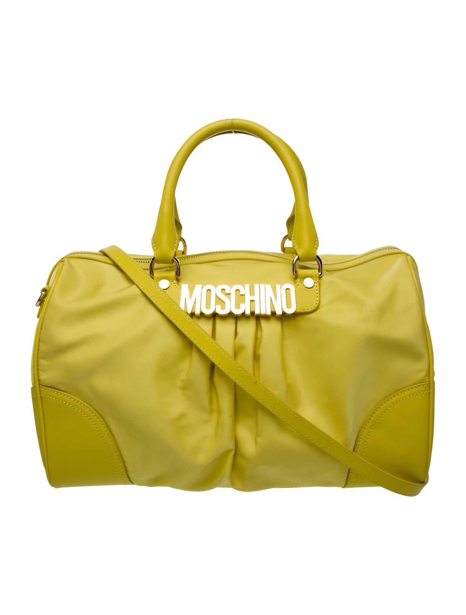 Moschino Nylon Top Handle Bag